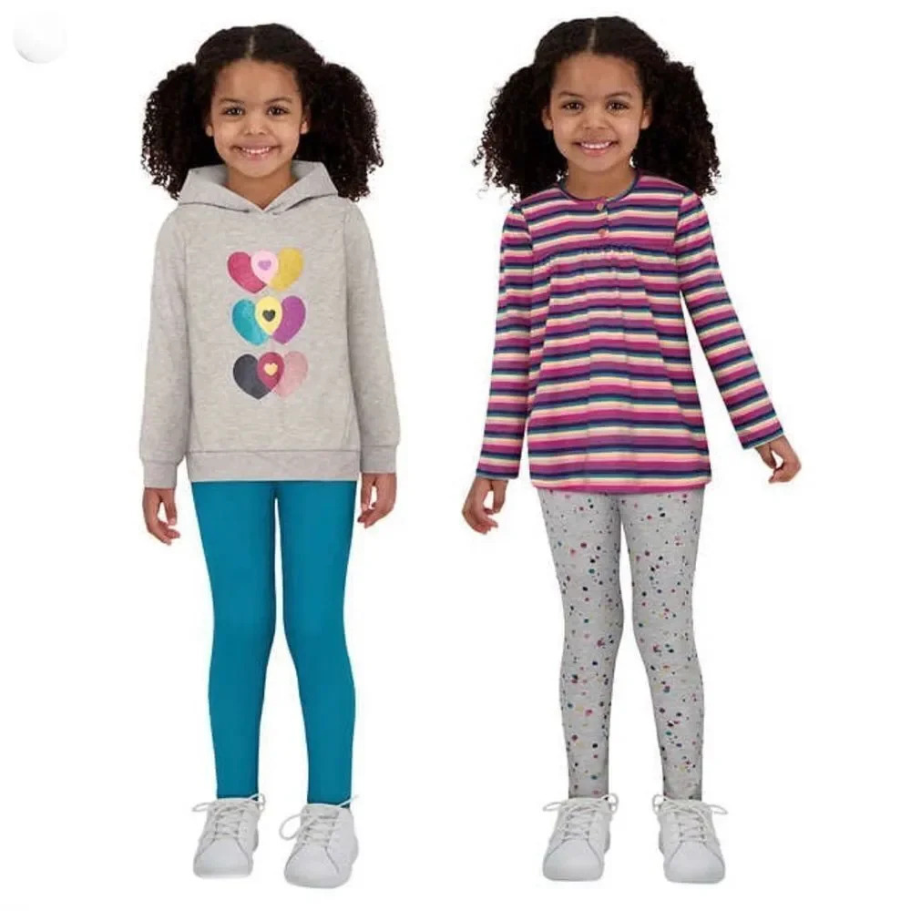 Kids Headquarters Kids' 4-piece Playwear Set, Stripes 2T 4T